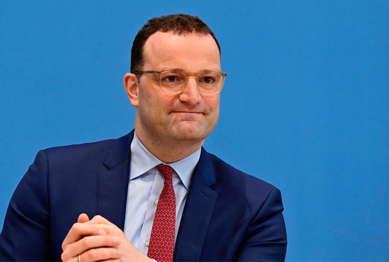 Jens Spahn bei einer Pressekonferenz in der vergangenen Woche (Bild: Tobias Schwarz/Pool via REUTERS)