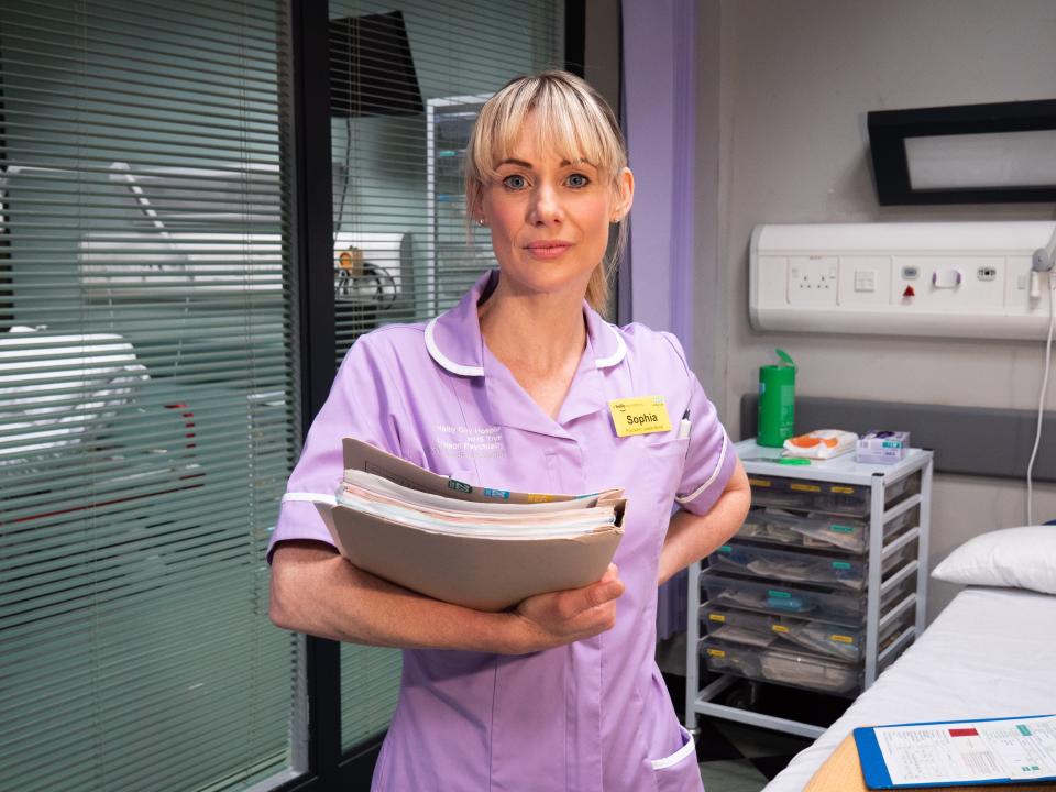 Casualty nurse Sophia Peters means business when she joins Holby ED.