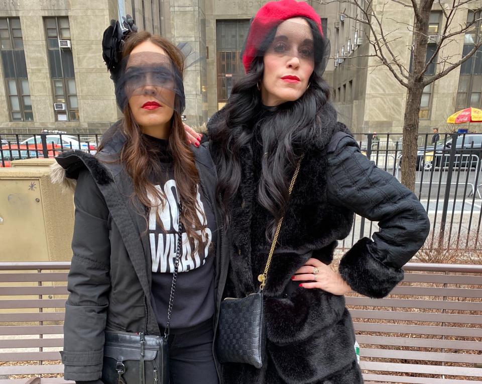 Organizers Paola Mendoza and Sarah Sophie Flicker. (Photo: Emma Gray for HuffPost)