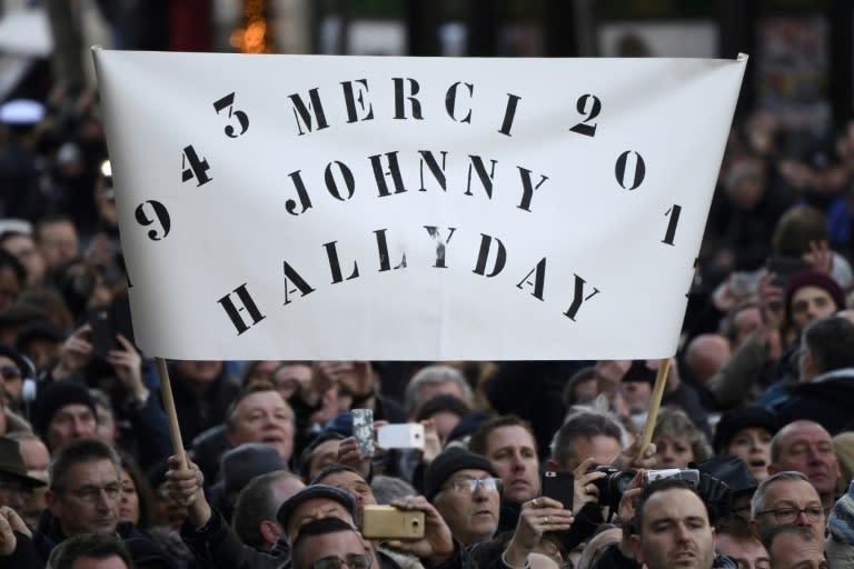 Hallyday will be buried on the French Caribbean island of St Barts