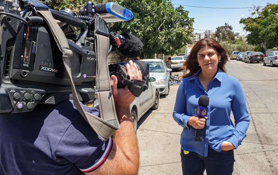 La journaliste palestino-américaine Shireen Abu Aklek à Jérusalem, le 21 mai 2022 - AFP Photo