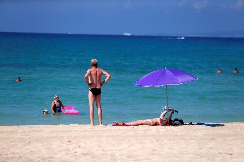 FILE PHOTO: The outbreak of the coronavirus disease (COVID-19), in Palma de Mallorca