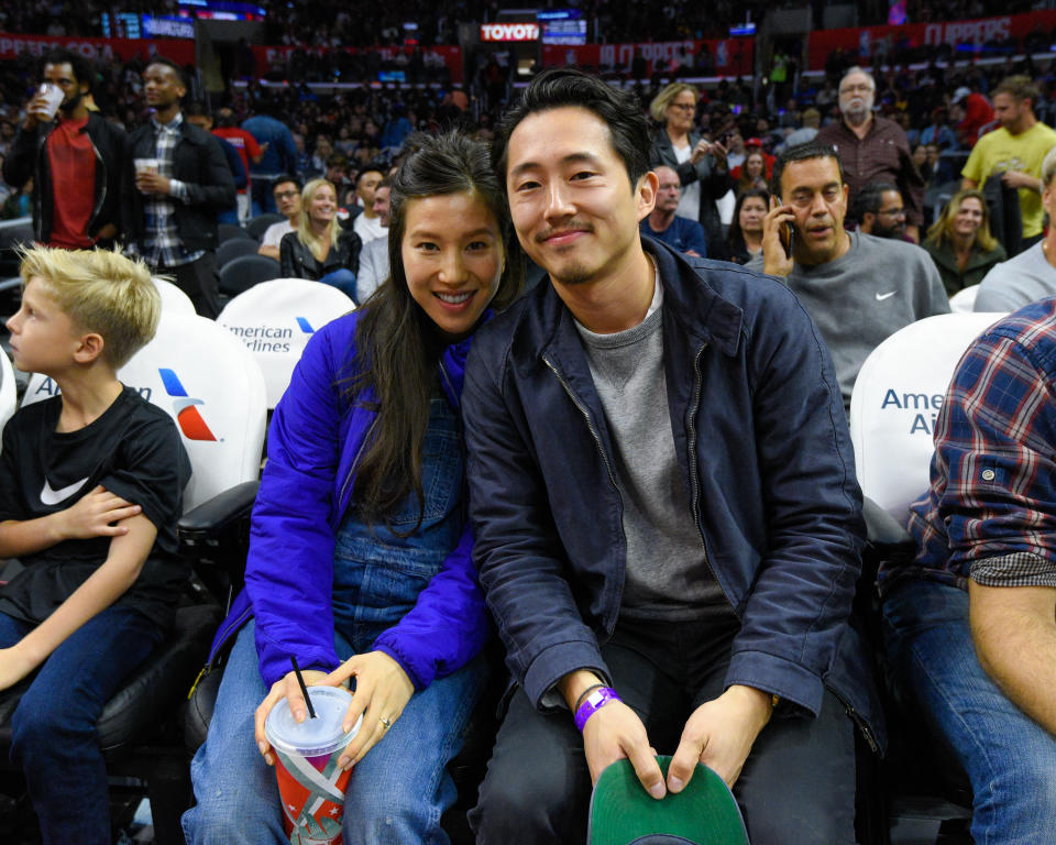 Celebrities At The Los Angeles Clippers Game