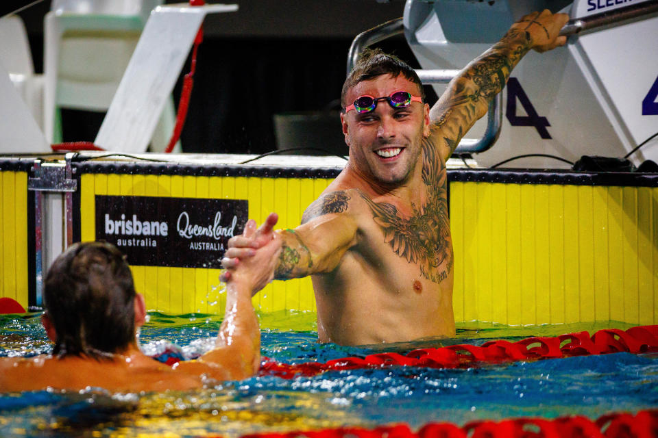 Kyle Chalmers at the Olympic swimming trials.