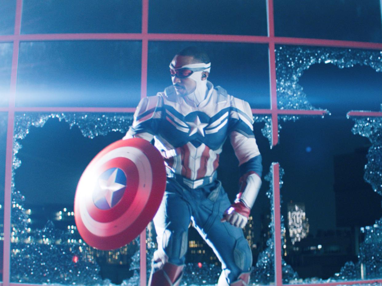 Anthony Mackie as Captain America in The Falcon and the Winter Soldier (Disney Plus)