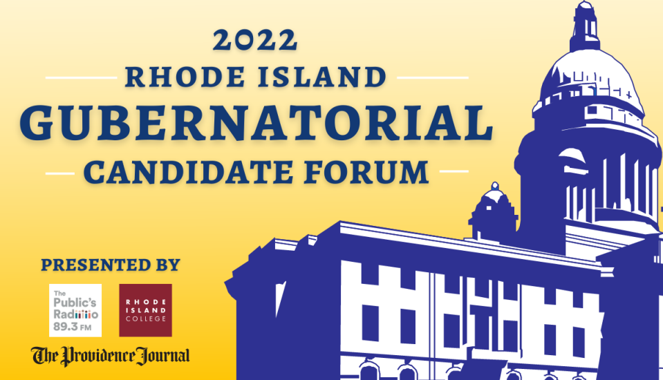 The Providence Journal, The Public's Radio and Rhode Island College will hold a forum among rivals for the governor's office Oct. 13.