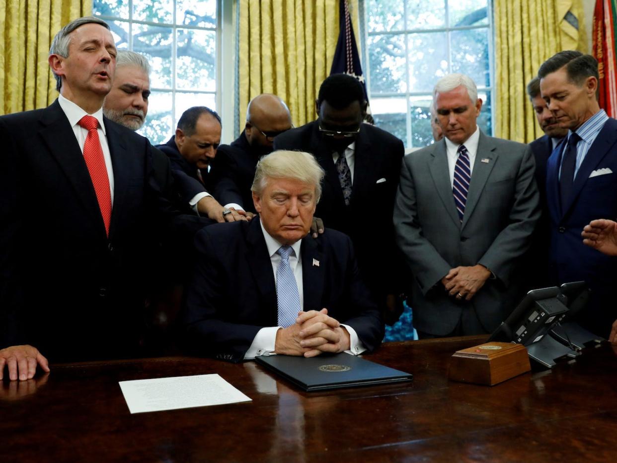 trump religious leaders pray