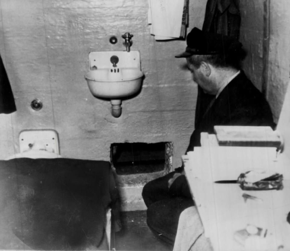 Frank Morris' cell after the escape.&nbsp; (Photo: Denver Post via Getty Images)