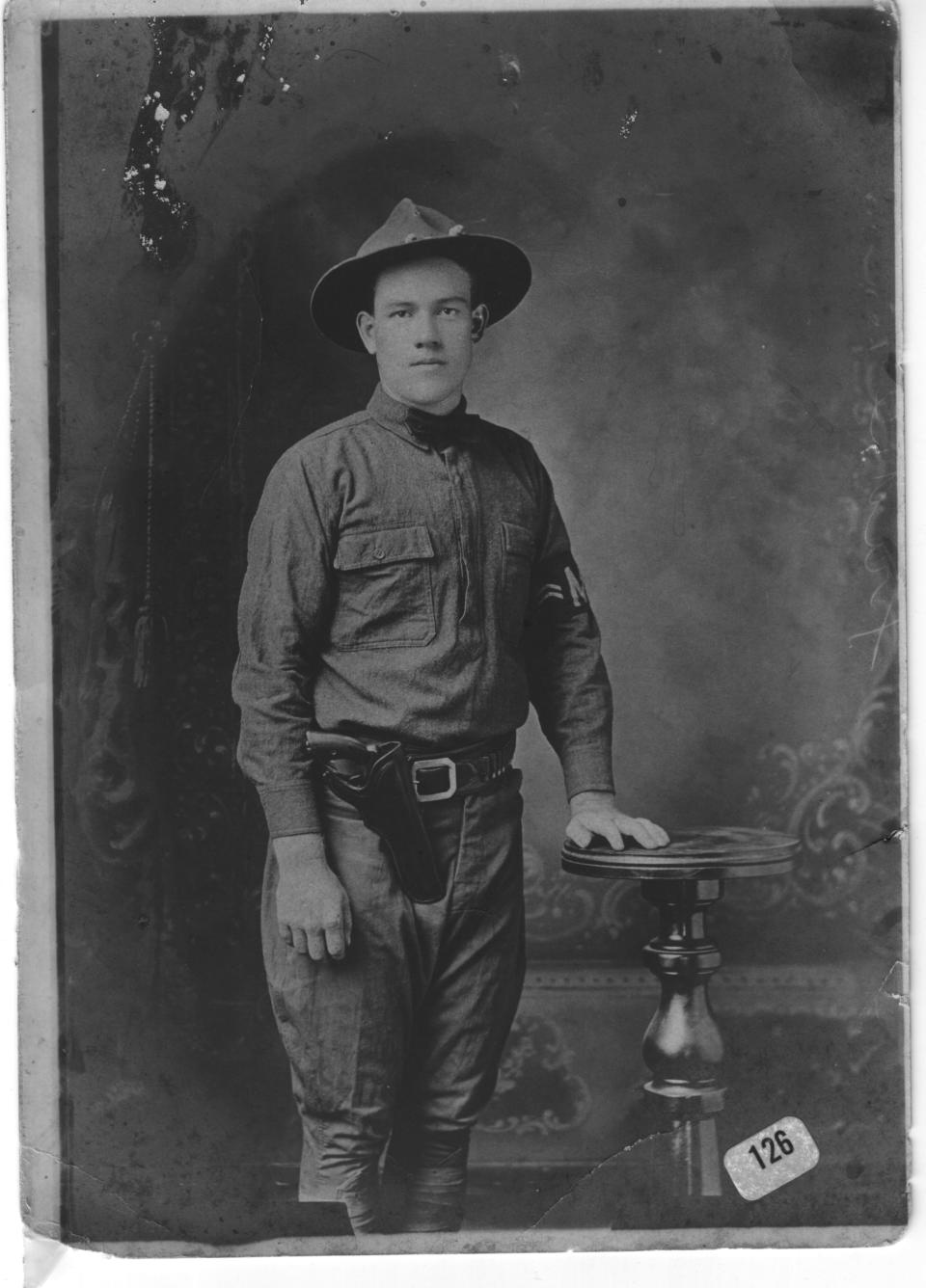 Cades Cove resident Luke Lawson was killed in action in World War I. He's buried in the Cove's Methodist Church cemetery.