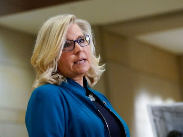 Liz Cheney is one of a group of Republicans who received a record donations following their vote to impeach former president Donald Trump (Getty Images)