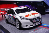 Peugeot 208 T16. Those who remember the old Peugeot 205 T16 will spend long hours praying for this 208 concept to become road-going reality. It’s eventually bound for the European Rally Championship, with no talk yet about a spin-off (PA/Geneva Motor Show)