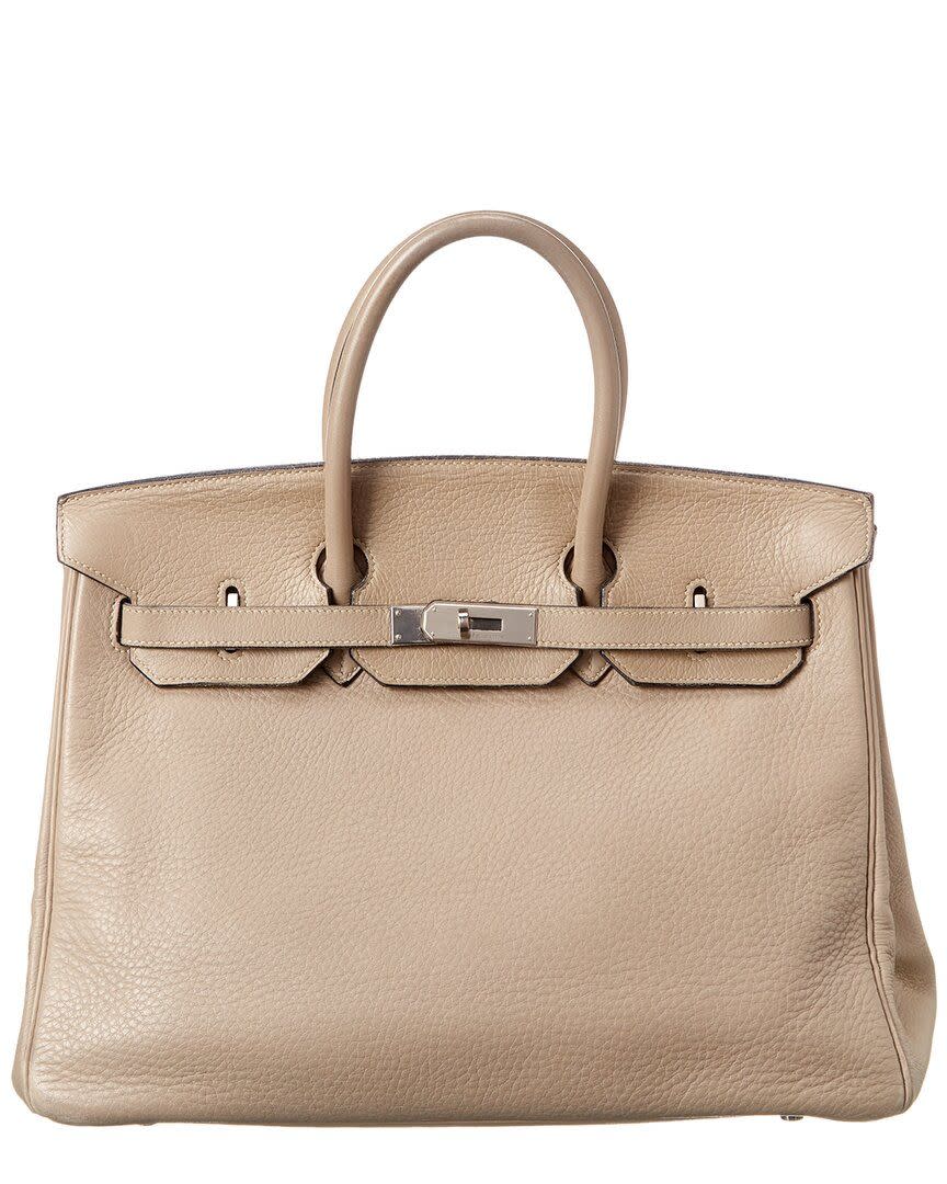 1) Gris Tourterelle Togo Leather Birkin 35 PHW