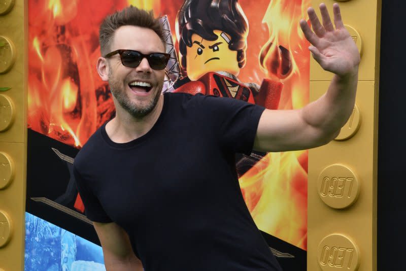 Joel McHale attends the premiere of "The Lego Ninjago Movie" at the Regency Village Theatre in the Westwood section of Los Angeles in 2017. File Photo by Jim Ruymen/UPI