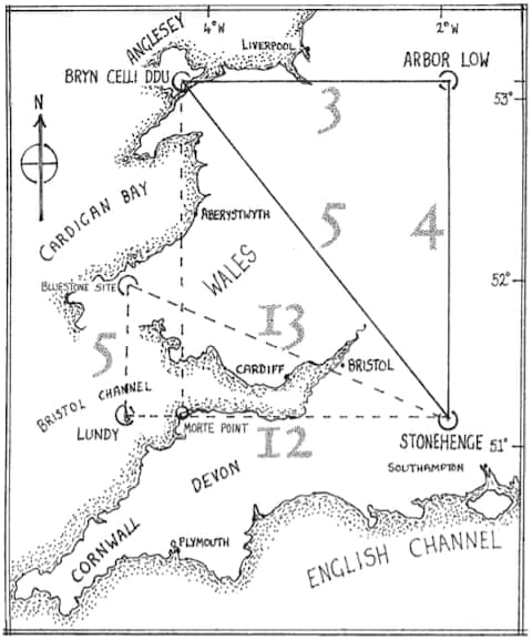 Robin Heath claims important sites in Britain are also linked by triangles  - Credit: Robin Heath