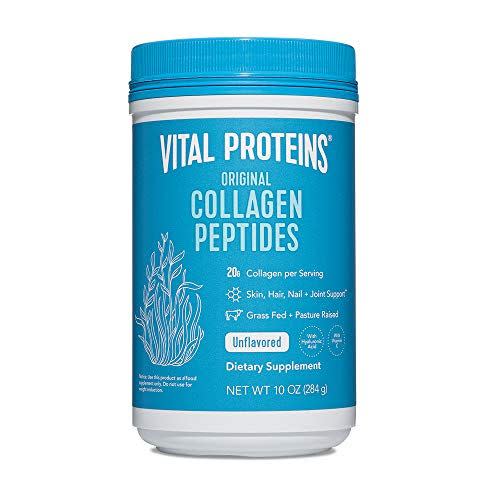 4) Vital Proteins Collagen Powder Supplement Hydrolyzed Peptides - Non-GMO, Dairy&Gluten Free Unflavored 10oz