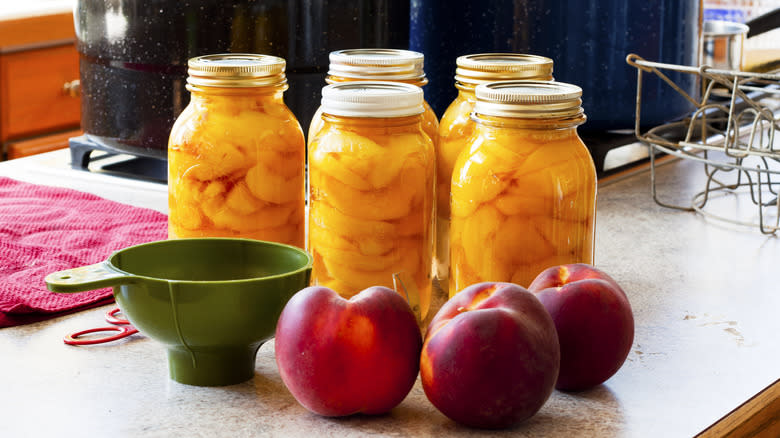 home-canned peaches