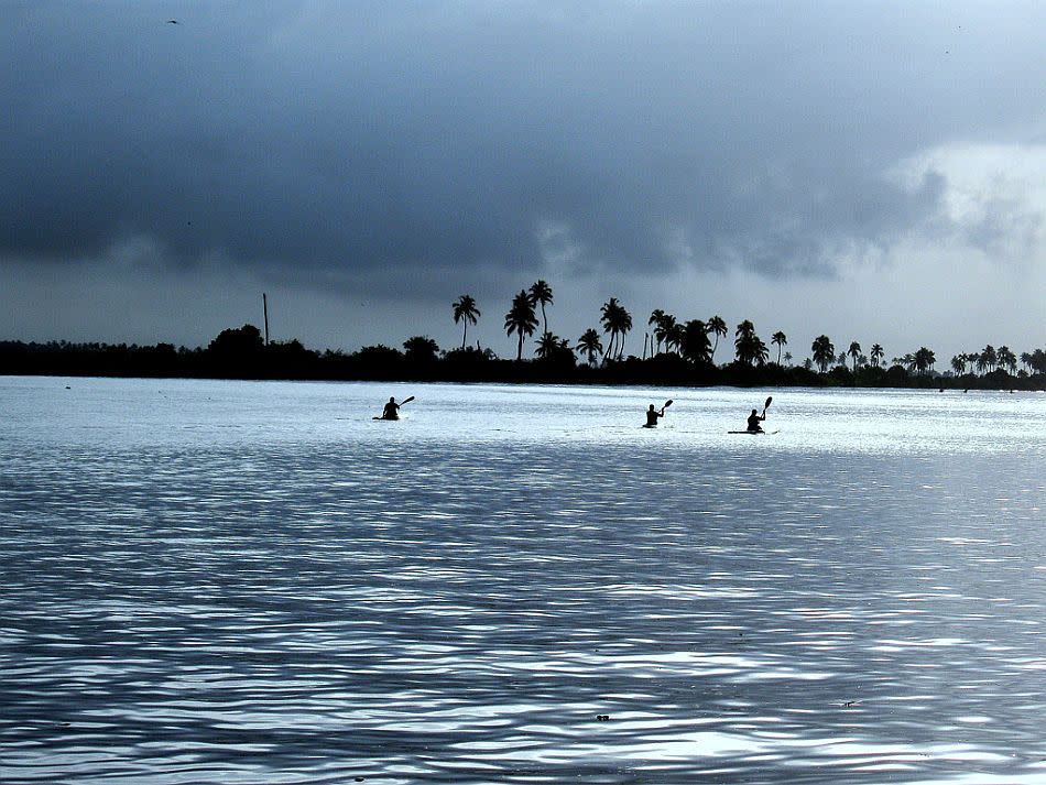 Dawn announces a hard practice session for rowers, who are trained vigorously by the Sports Authority of India Water Sports Centre (Alappuzha), in preparation for the National Games. We could feel the fresh air around the waterways. A traditional Kerala breakfast was served and we prepared for our return trip.