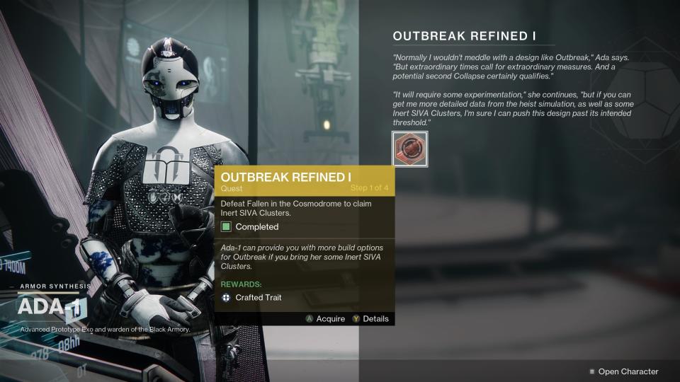 Destiny 2 Outbreak Refined - Ada-1