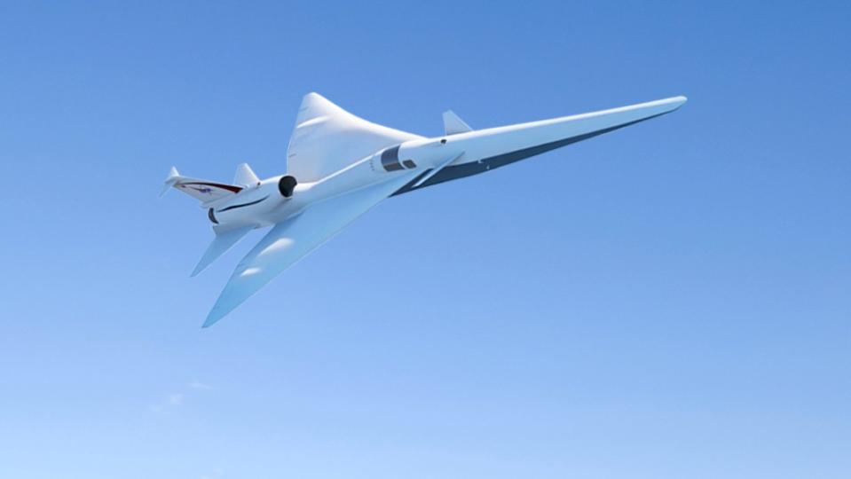 The X-59 is designed to mitigate sonic booms to make supersonic travel more appealing to government regulators. 
