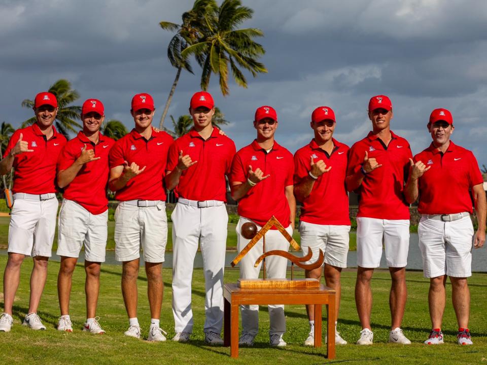 Arizona men’s golf won the John A. Burns Intercollegiate. (Photo: Arizona Athletics)