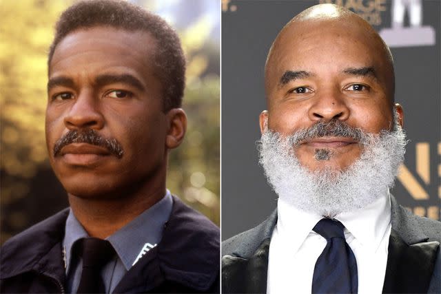 <p>Everett Collection; Getty Images</p> David Alan Grier in 'Jumanji'