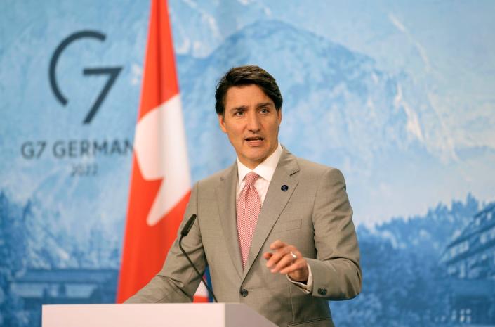 Премьер-министр Канады Джастин Трюдо на саммите G7 в Германии в июне 2022 года.