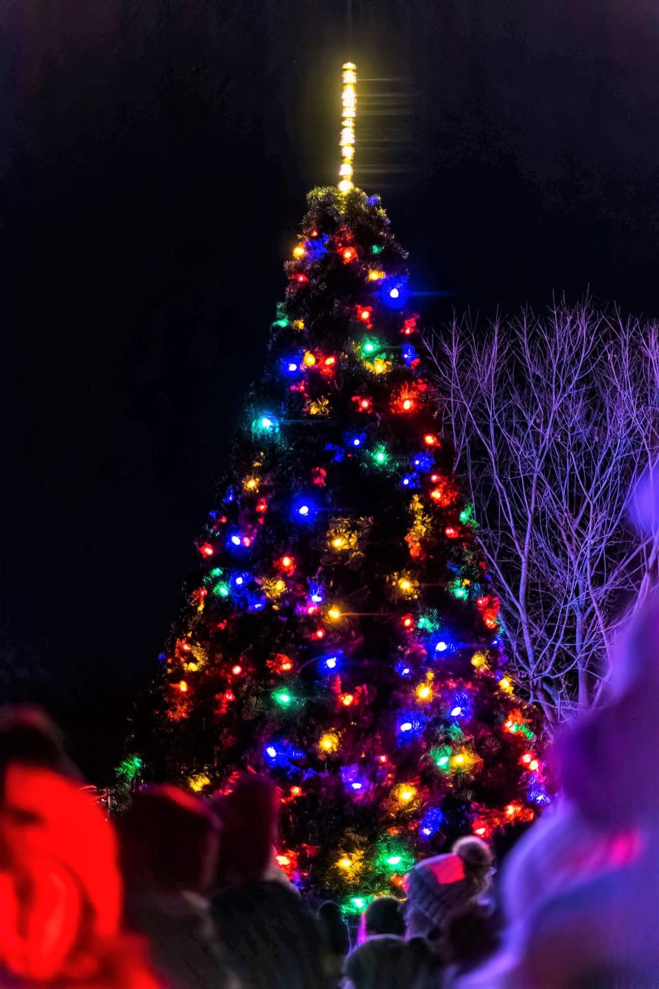 The lighting of the Sister Bay Christmas tree in Waterfront Park over the Thanksgiving weekend is among the special events in the village's annual "Capture the Spirit" holiday festival, this year taking place Nov. 24 and 25.