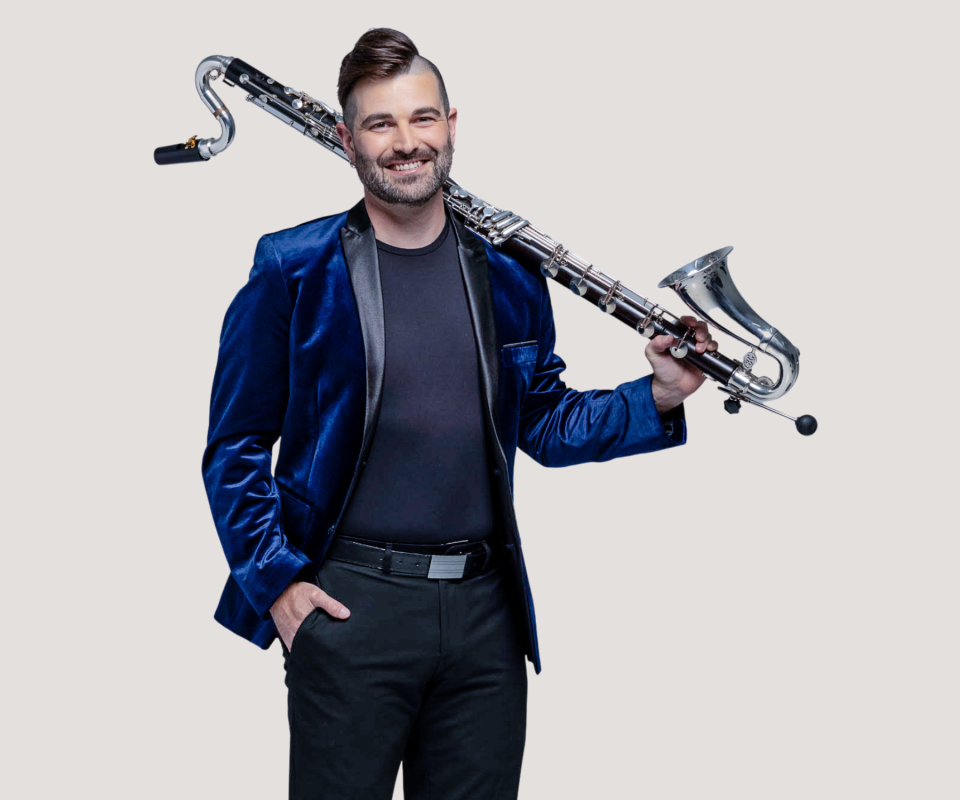 Calvin Falwell, who plays clarinet and bass clarinet with the Sarasota Orchestra, has performed in many concerts accompanying film screenings.