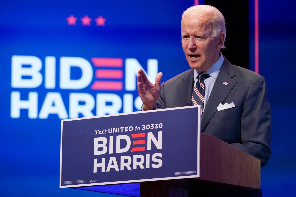 Joe Biden, the Democratic presidential nominee, will not be the subject of any debate prep for Donald Trump. He's going to wing their three debates.  (AP)