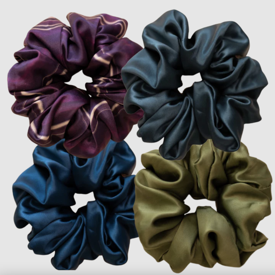 Curlfriend Collective Cool as Crystal Silk Scrunchies 4-Piece Bundle