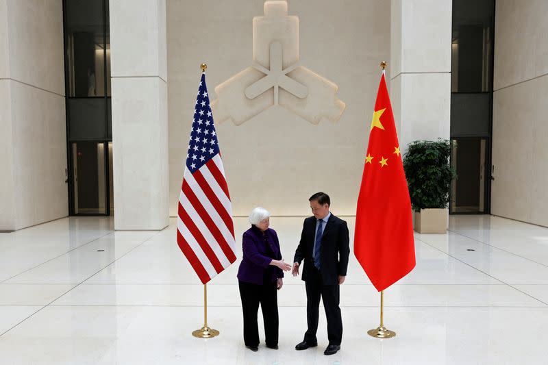 U.S. Treasury Secretary Janet Yellen in Beijing