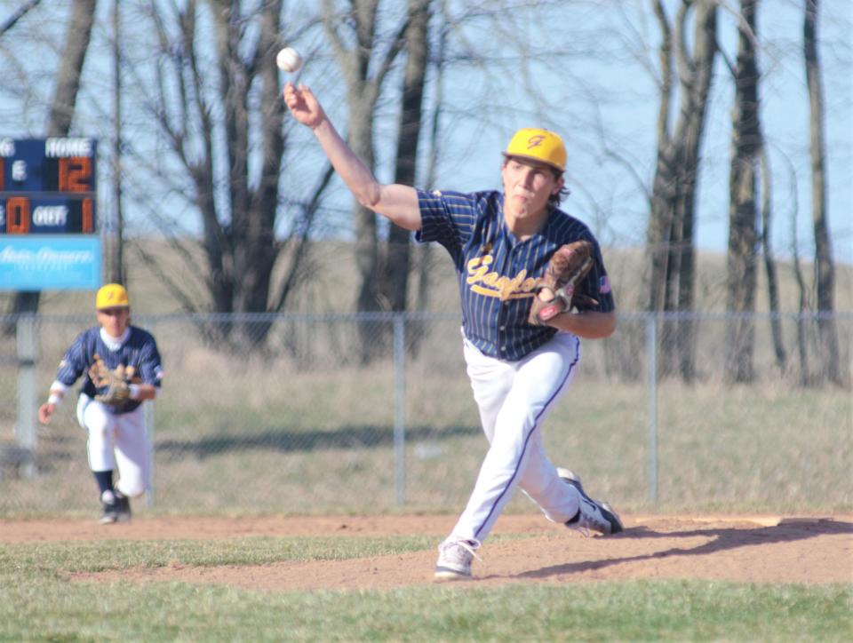 Noah Vanderveer had nine strikeouts in Gaylord's home opener.