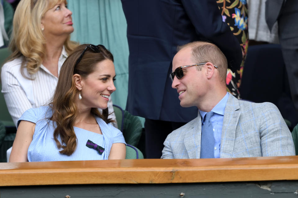 "Na, Babe, hast du diesen Aufschlag gesehen?" Kate und William, hier in Wimbledon, haben süße Kosenamen füreinander (Bild: Getty Images)