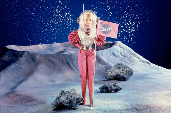 Mattel promotional image for its 1985 "Astronaut Barbie."