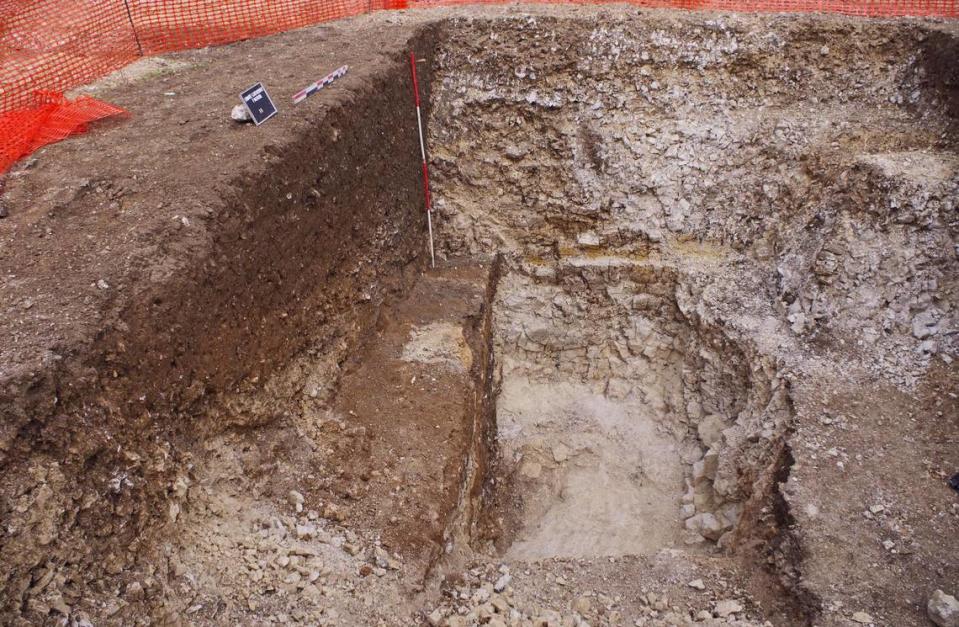 The limestone pit dates to the first century B.C., according archaeologists.