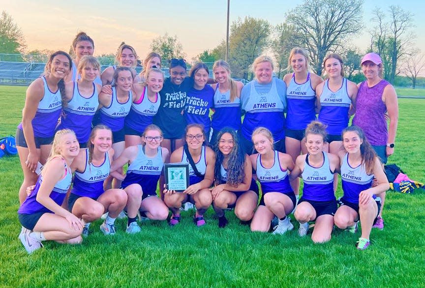 The Athens Lady Indians took top honors at the John Green Mendon Invite this past Friday