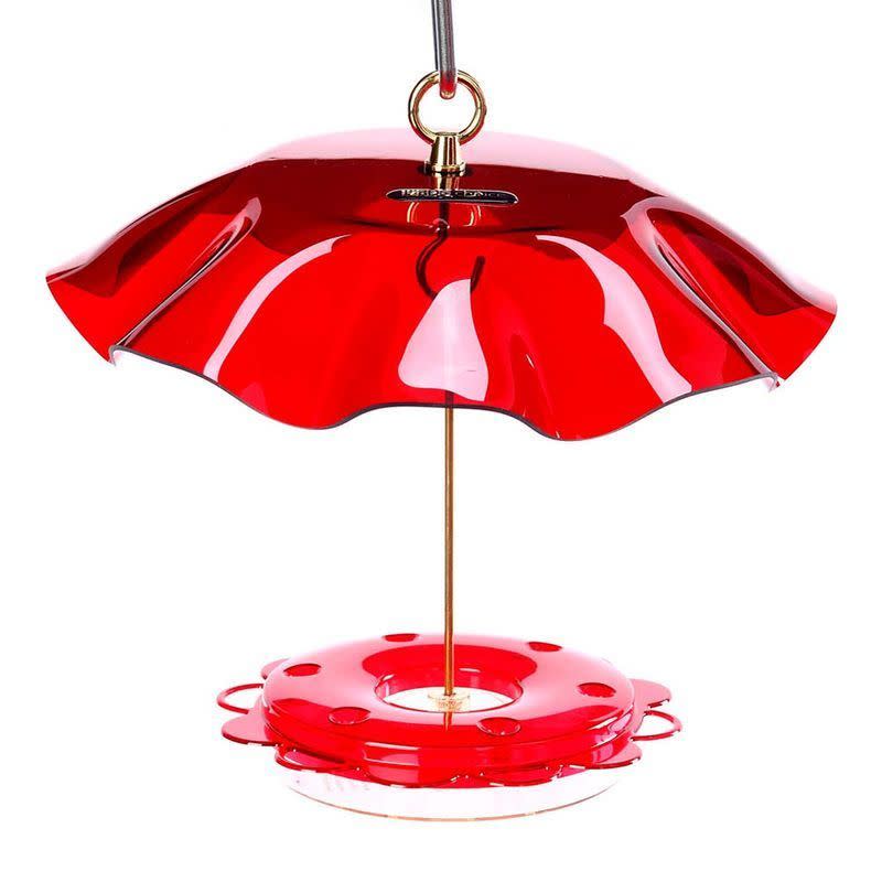 11) Hummingbird Feeder with Weather Guard