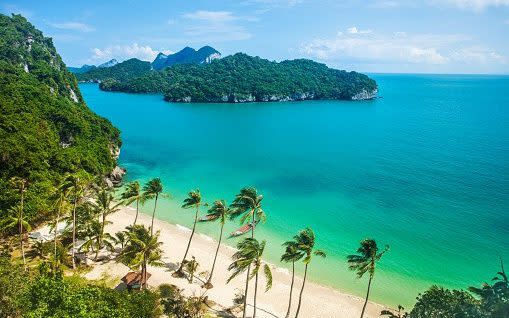 Paradise beach on tropical island. Ang Thong National Marine Park,Thailand - Viktor_Gladkov 