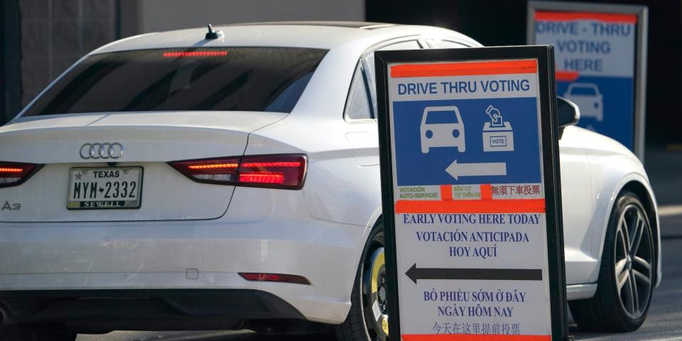 Texas drive thru voting