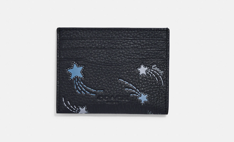 Slim Id Card Case in shooting star print (Photo via Coach Outlet)