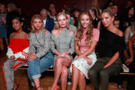 <p>Sofia Richie twinned with Kate Bosworth while sitting front row at the Monse Maison show. Jhene Aiko, Harley Viera-Newton, and Princess Olympia of Greece attended as well. (Photo: Getty Images) </p>