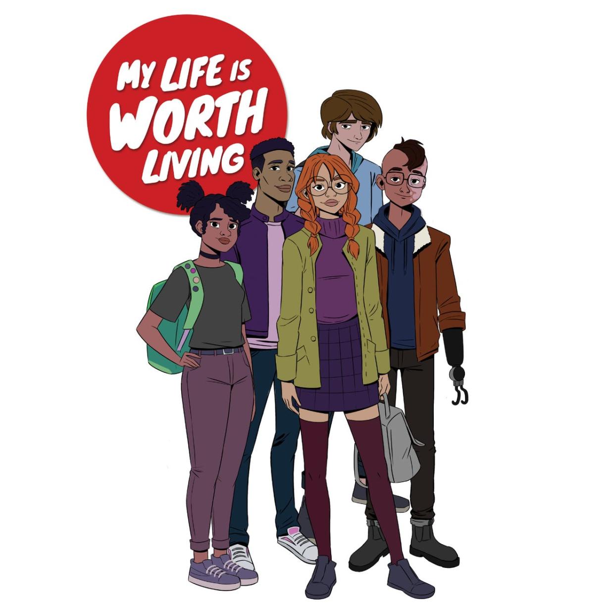 <em>My Life is Worth Living</em> tackles hard topics like mental health and teen suicide. (Credit: Wonder Media and the Cook Center for Human Connection)