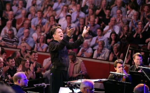 Keith Lockhart conducts the BBC Concert Orchestra - Credit: Mark Allan/BBC