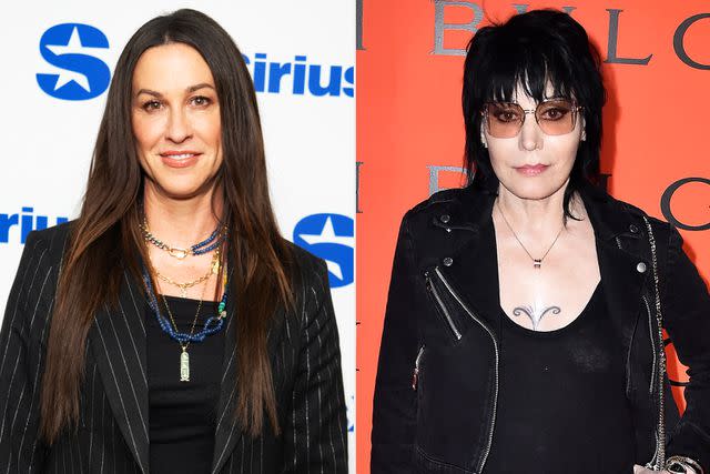 <p>Steven Ferdman/Getty; Noam Galai/Getty</p> Alanis Morissette (left) and Joan Jett