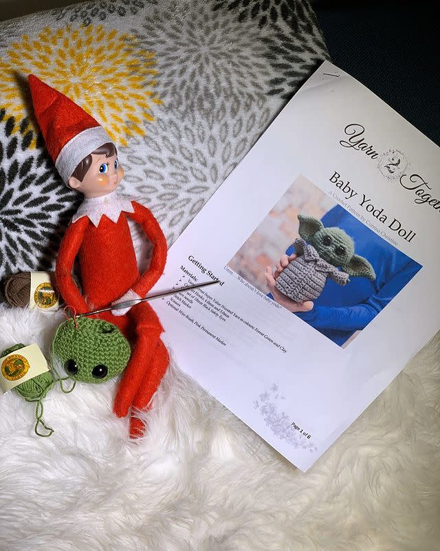 <p>Invite Elf to join the knitting club.</p><p><a href="https://www.instagram.com/p/B6LHv0bBv5c/" rel="nofollow noopener" target="_blank" data-ylk="slk:See the original post on Instagram;elm:context_link;itc:0;sec:content-canvas" class="link ">See the original post on Instagram</a></p>