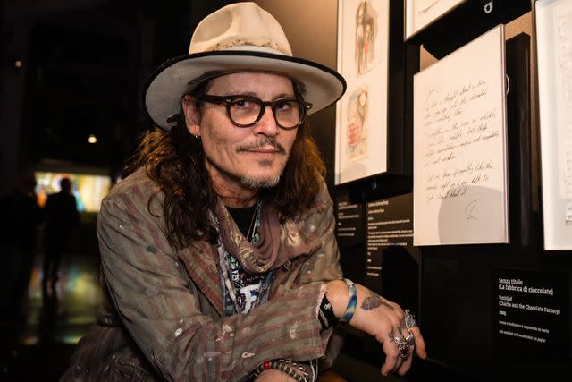 <p>Museo Nazionale del Cinema in Turin</p> Johnny Depp at the World of Tim Burton Exhibit in Italy