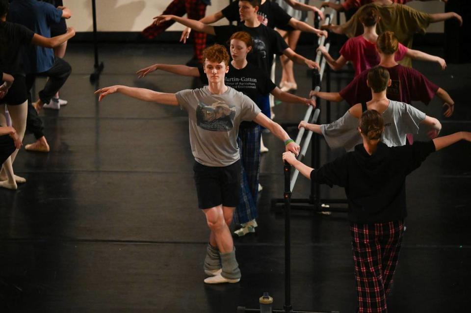 Lexington native Theo Swank returned home to dance in the 20th Anniversary production of the Bluegrass Youth Ballet, where he got his start, on April 27, 2024.