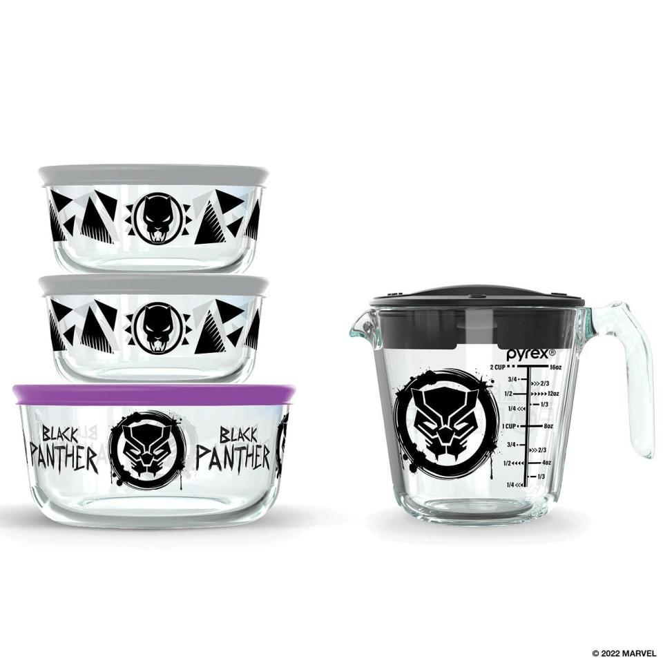 Marvel Black Panther Prep & Store Food Containers