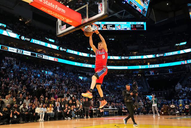 <p>Jesse D. Garrabrant/NBAE via Getty</p> Mac McClung, Doc Rivers