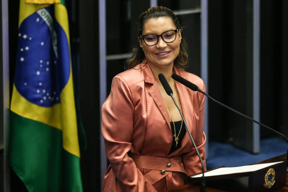 ***ARQUIVO***BRASÍLIA, DF, 08.03.2023 - A primeira-dama do país, Rosângela da Silva, a Janja. (Foto: Gabriela Biló/Folhapress)
